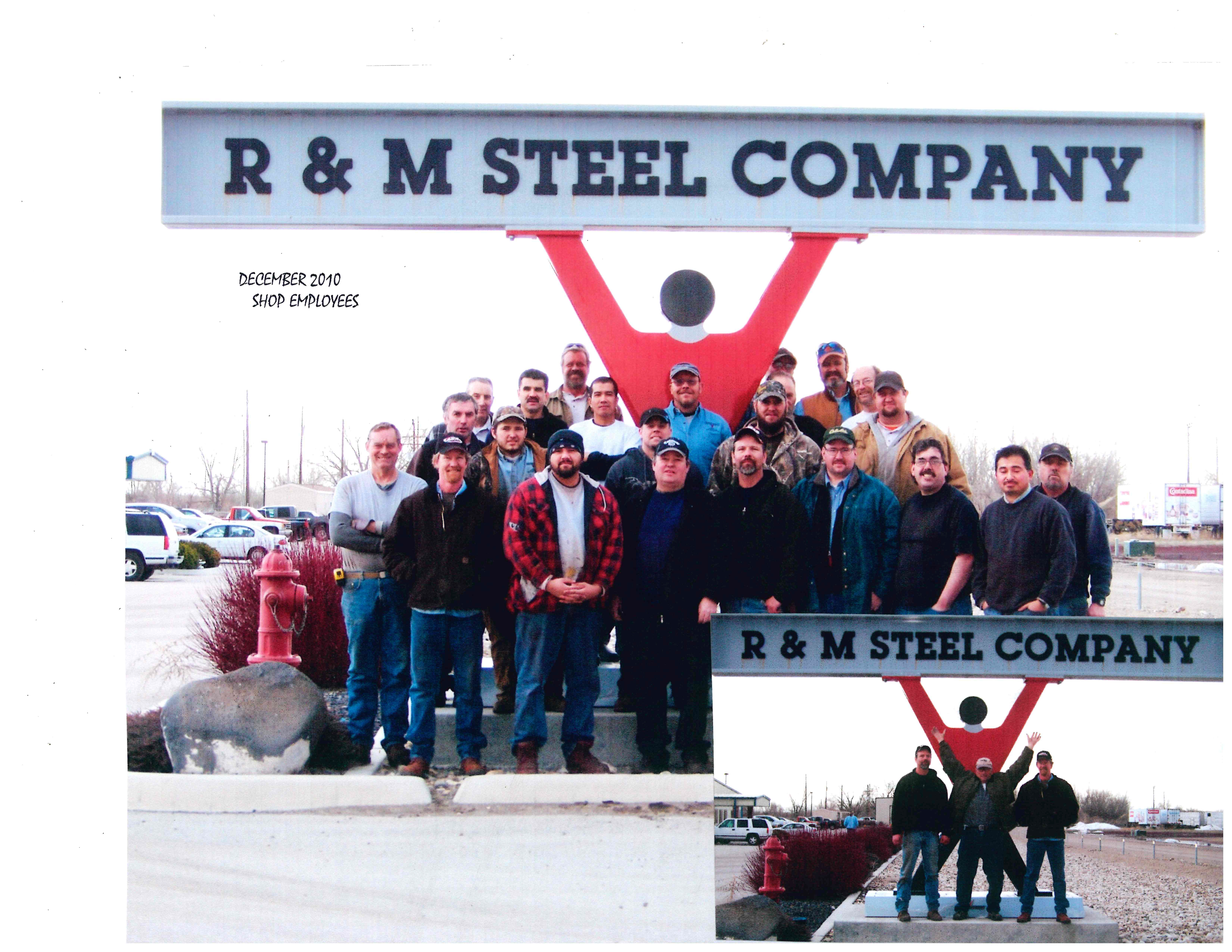 R & M STEEL PICTURE-SHOP AT THE SIGN