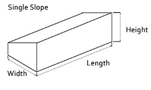 single slope roof